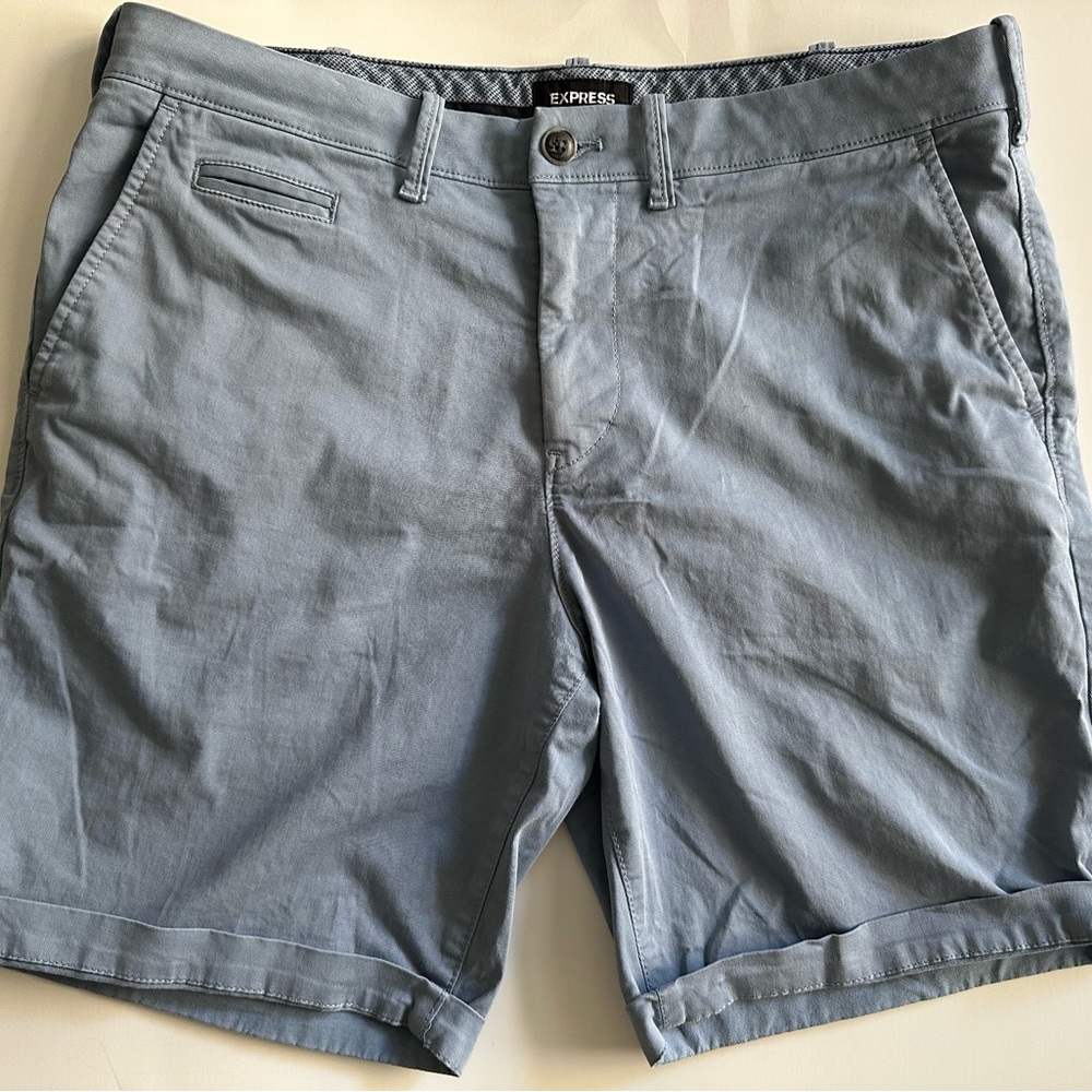 Men’s Express Blue Slim Fit Shorts